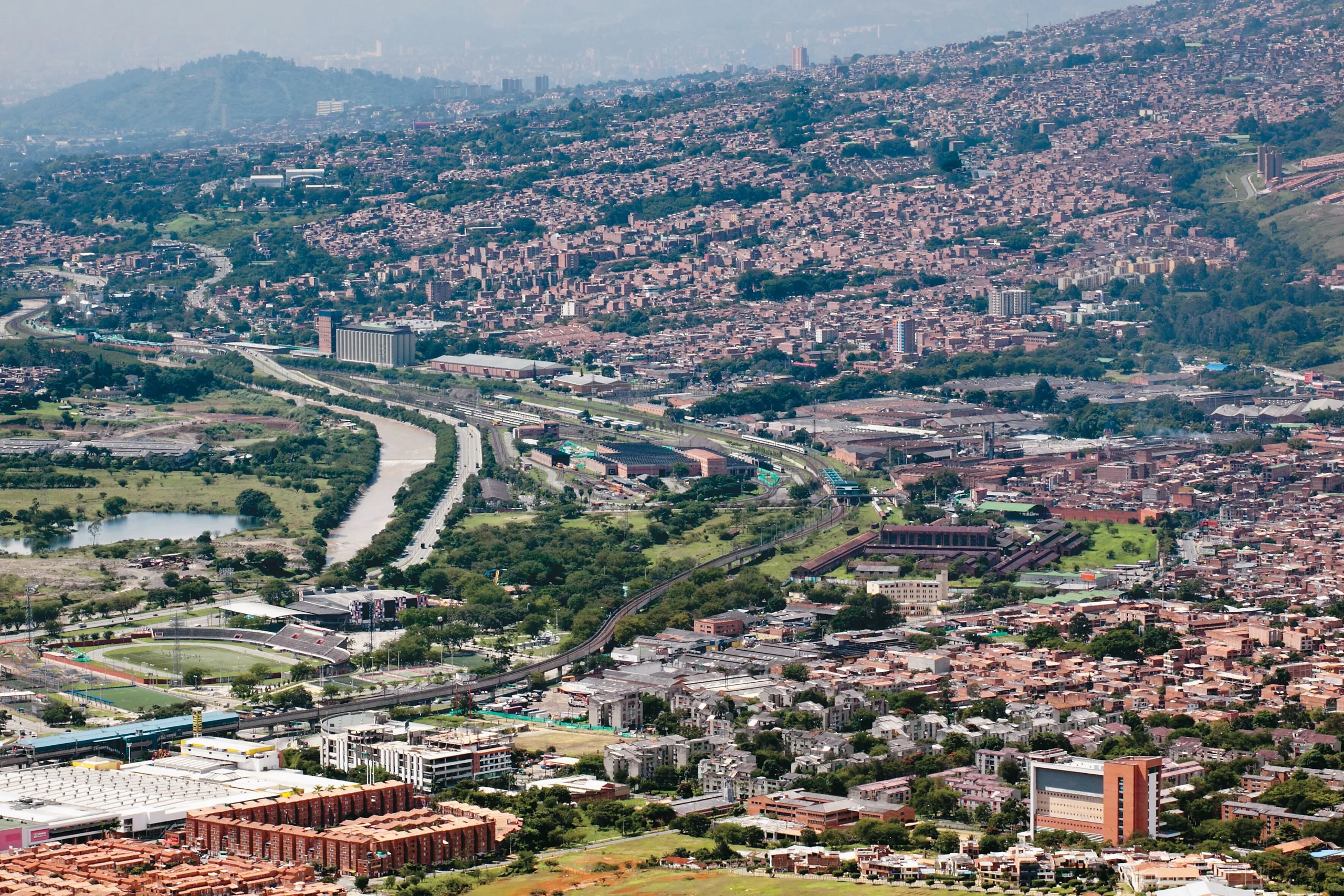 The Aburrá Valley seen from Bello, north of Medellín